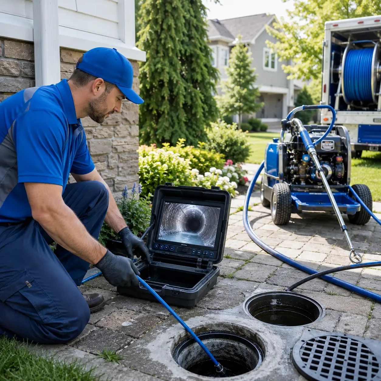 Outdoor drain cleaning professionals serving Mount Airy, NC